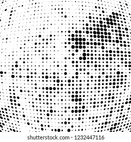 Halftone black and white