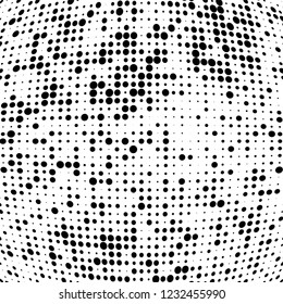 Halftone black and white