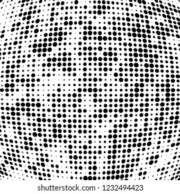 Halftone black and white