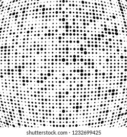 Halftone black and white