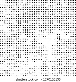 Halftone black and white
