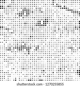 Halftone black and white