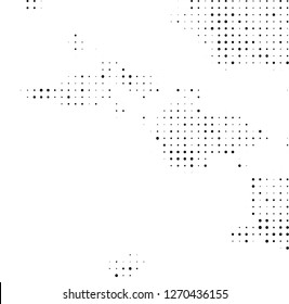 Halftone black and white