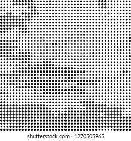 Halftone black and white