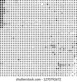 Halftone black and white