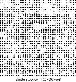 Halftone black and white