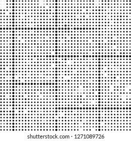 Halftone black and white