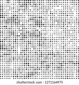 Halftone black and white