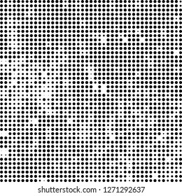 Halftone black and white
