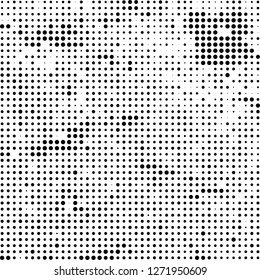 Halftone black and white