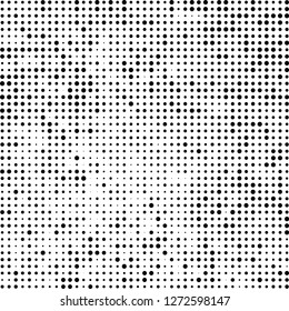 Halftone black and white