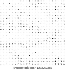 Halftone black and white
