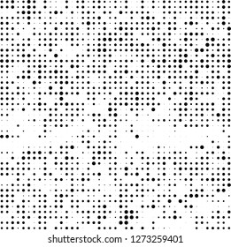 Halftone black and white
