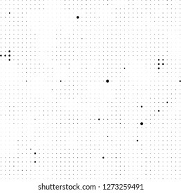 Halftone black and white