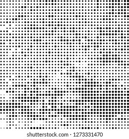 Halftone black and white