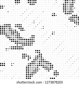 Halftone black and white