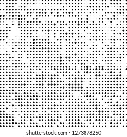 Halftone black and white