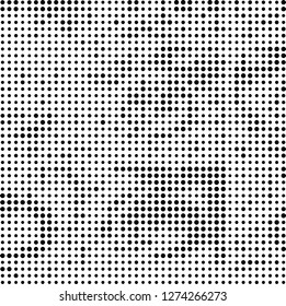 Halftone black and white