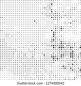 Halftone black and white