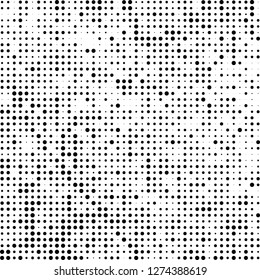 Halftone black and white