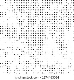 Halftone black and white