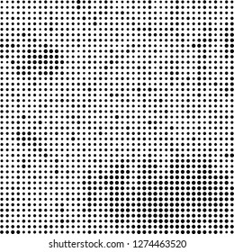 Halftone black and white