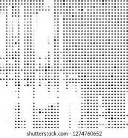 Halftone black and white