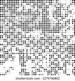 Halftone black and white