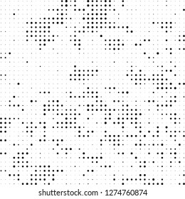 Halftone black and white