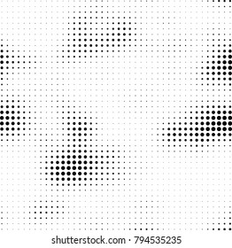 Halftone black and white
