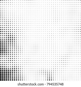Halftone black and white
