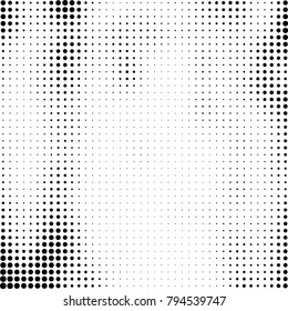 Halftone black and white