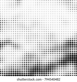 Black White Vector Halftone Rough Half Stock Vector (Royalty Free ...