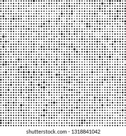 Halftone black and white. Abstract monochrome background. Pattern of dots on white background. Texture pop art for business cards, labels, icons, posters, icons