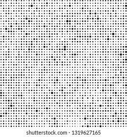 Halftone black and white. Abstract monochrome background. Pattern of dots on white background. Texture pop art for business cards, labels, icons, posters, icons