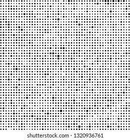 Halftone black and white. Abstract monochrome background. Pattern of dots on white background. Texture pop art for business cards, labels, icons, posters, icons