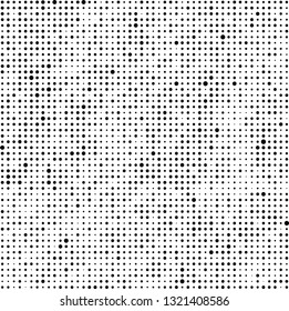 Halftone black and white. Abstract monochrome background. Pattern of dots on white background. Texture pop art for business cards, labels, icons, posters, icons