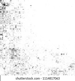 Halftone black and white abstract pattern
