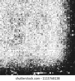 Halftone black and white abstract pattern