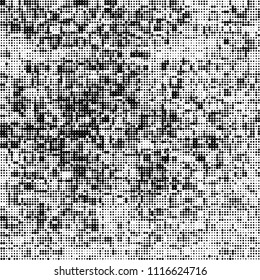 Halftone black and white abstract pattern