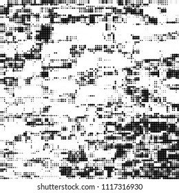 Halftone black and white abstract pattern