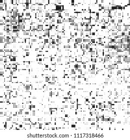 Halftone black and white abstract pattern