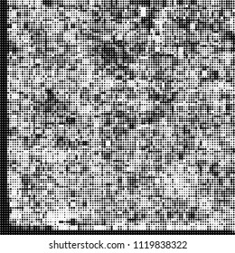 Halftone black and white abstract pattern