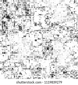 Halftone black and white abstract pattern