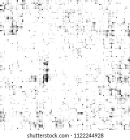 Halftone black and white abstract pattern