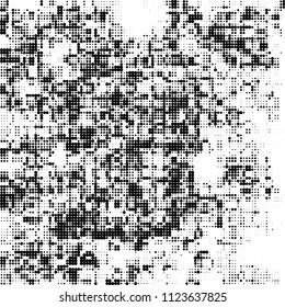 Halftone black and white abstract pattern