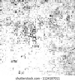 Halftone black and white abstract pattern