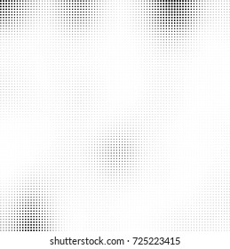 Halftone black and white. Abstract pattern of spots of ink. Modern art texture Vector for posters, postcard, grunge cover. Vintage futuristic texture gradient