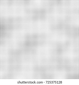 Halftone black and white. Abstract pattern of spots of ink. Modern art texture Vector for posters, postcard, grunge cover. Vintage futuristic texture gradient