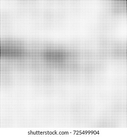 Halftone black and white. Abstract pattern of spots of ink. Modern art texture Vector for posters, postcard, grunge cover. Vintage futuristic texture gradient